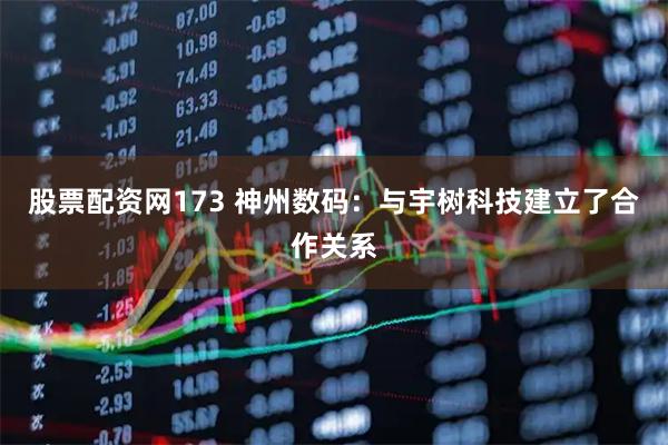 股票配资网173 神州数码：与宇树科技建立了合作关系