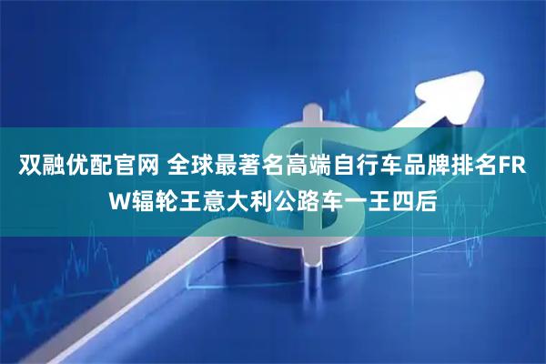 双融优配官网 全球最著名高端自行车品牌排名FRW辐轮王意大利公路车一王四后